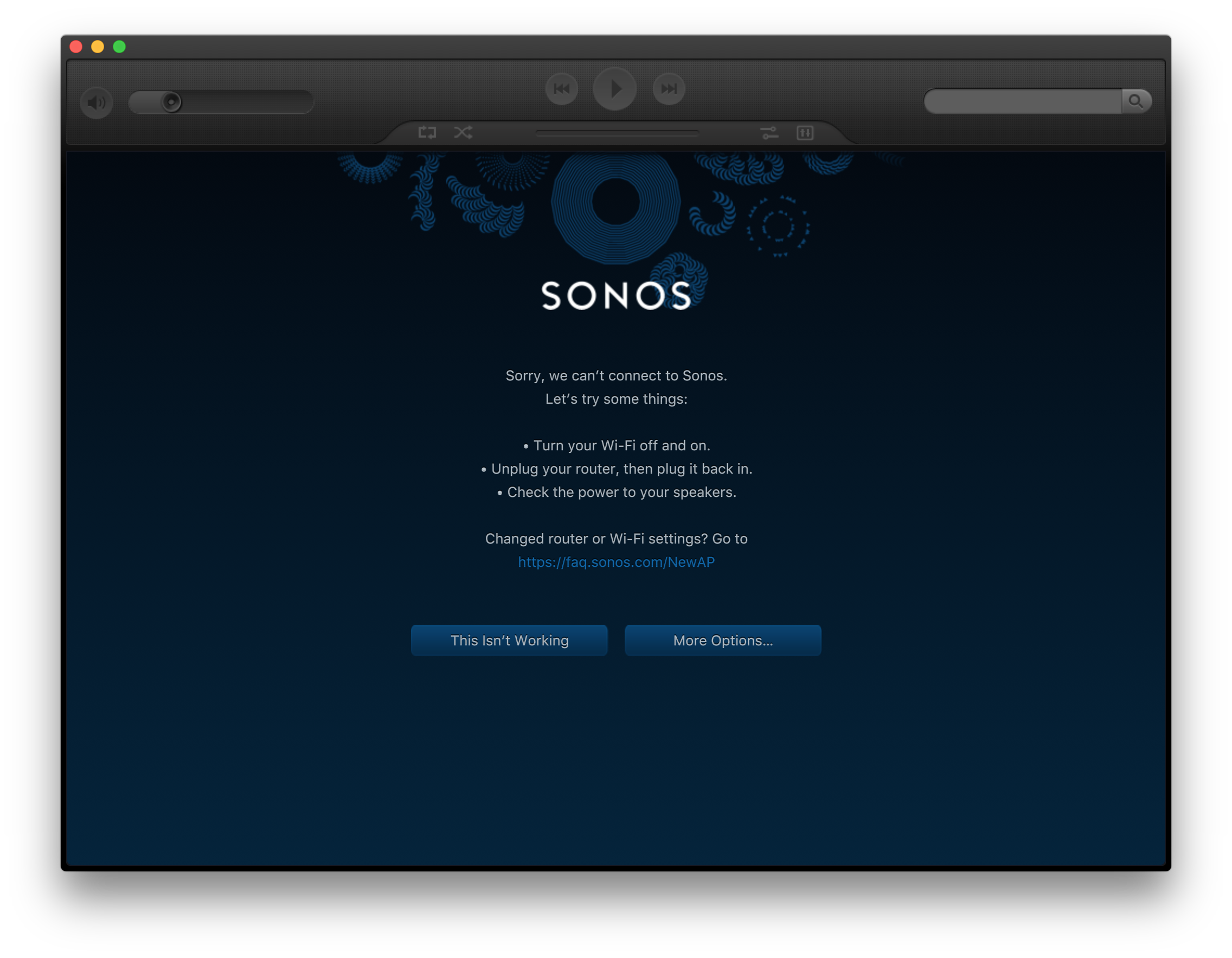 what mac os software version do i need for sonos 1